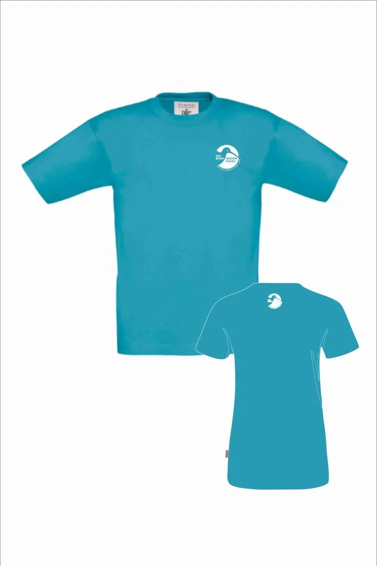 Ein Kiwi gegen Krebs T-Shirt Kinder, Logo: klein/klein